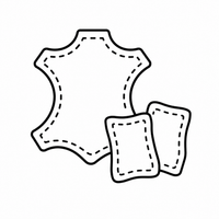 Real leather, pre-cut & ready to assemble